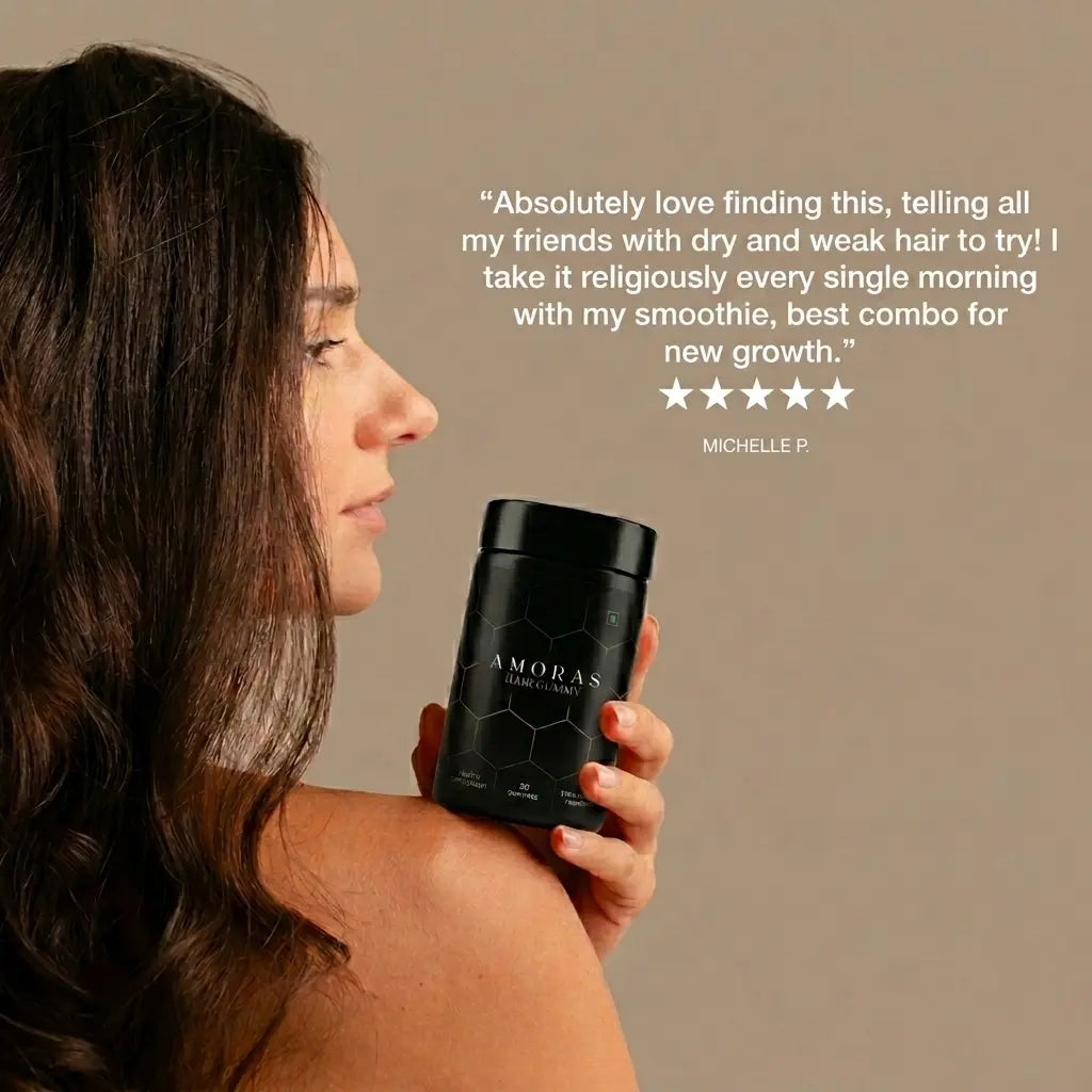Amoras Hair Gummy | Biotin & Zinc | 30 Gummies