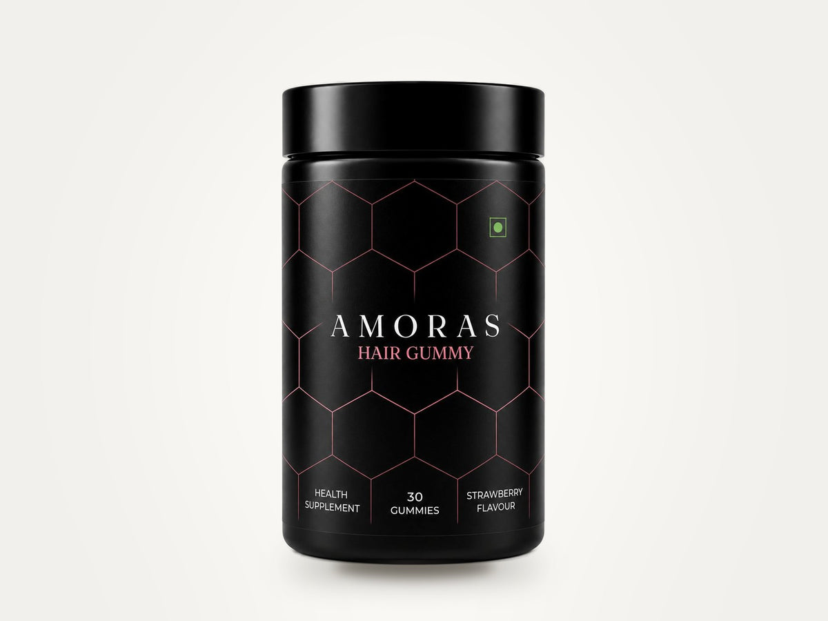 Amoras Hair Gummy, biotin and zinc, 30 gummies